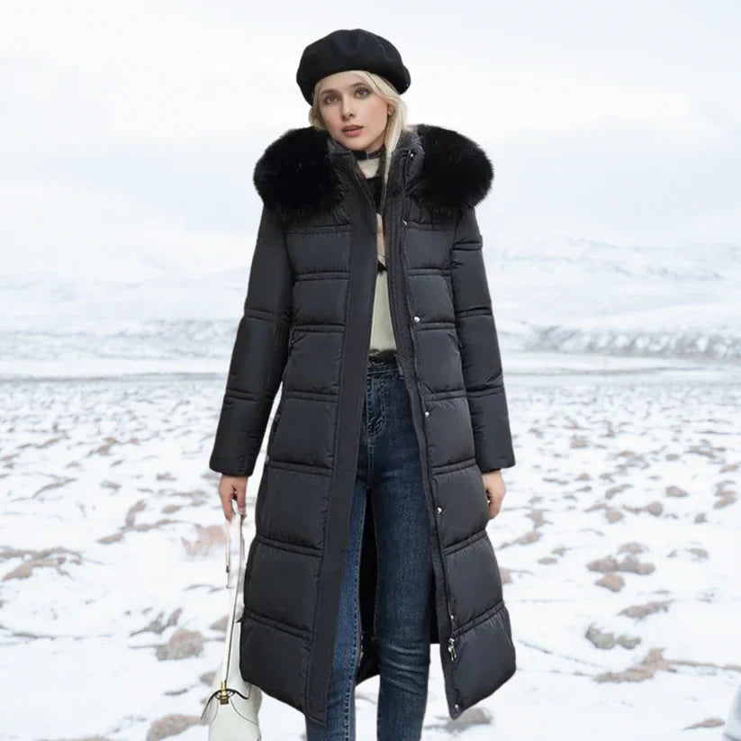Lily - Parka De Invierno Con Capucha De Piel