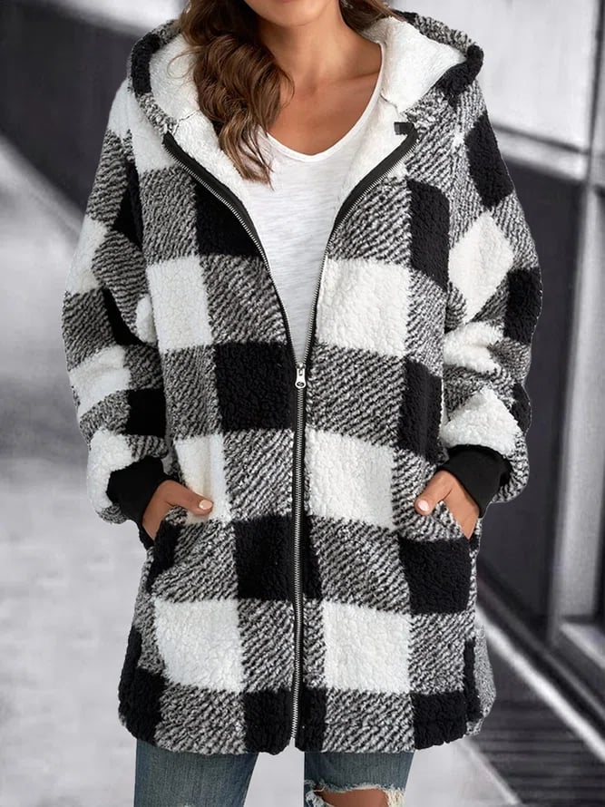 Brietta - Abrigo Suelto Con Capucha Oversize