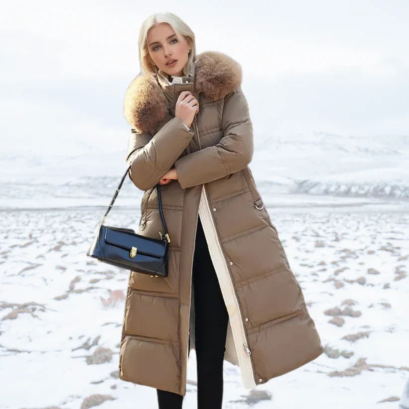 Lily - Parka De Invierno Con Capucha De Piel