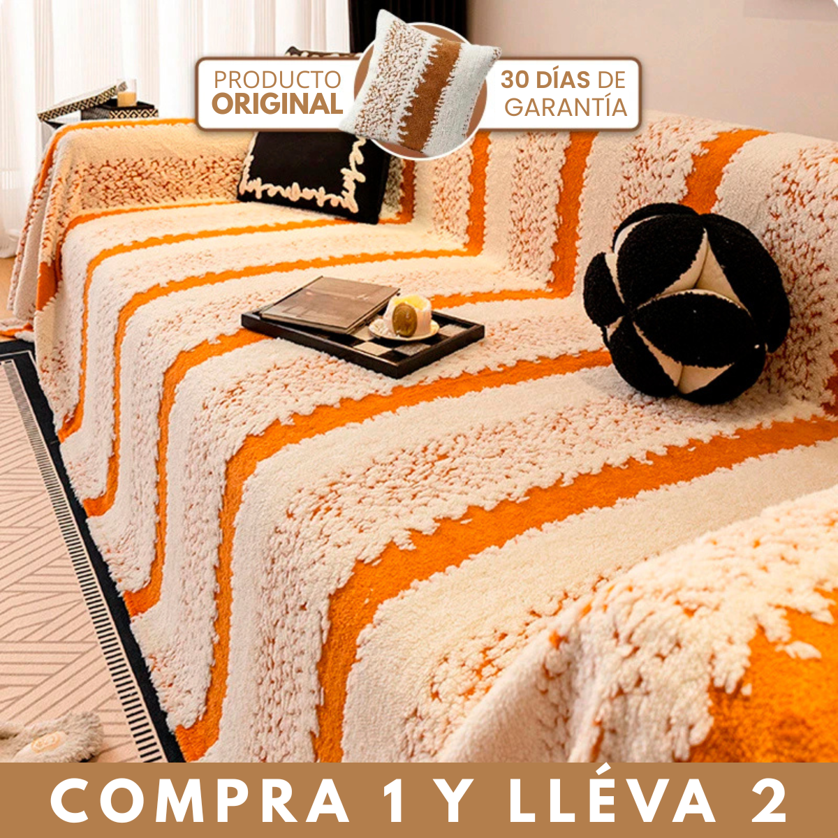 [Lleva 2 y paga 1] Funda Verona para sofá en microfibra premium — diseño moderno y elegante + 2 cojines GRATIS