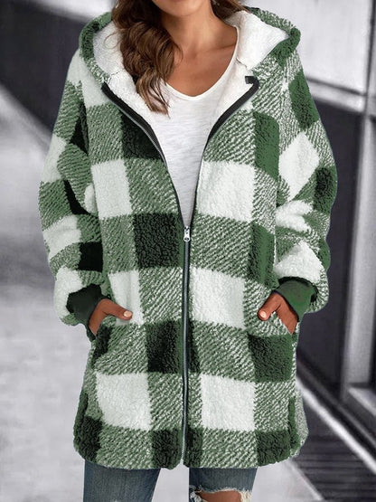 Brietta - Abrigo Suelto Con Capucha Oversize