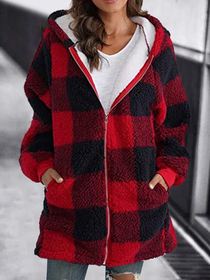 Brietta - Abrigo Suelto Con Capucha Oversize