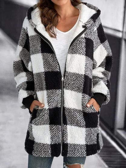 Brietta - Abrigo Suelto Con Capucha Oversize