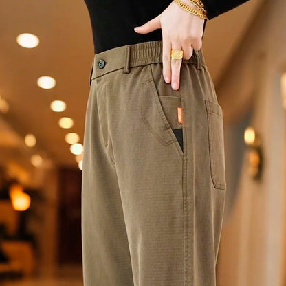 [Llévate 3 y paga 2] Pantalón femenino Santino en algodón y seda fría (¡Elegante y sofisticado!)