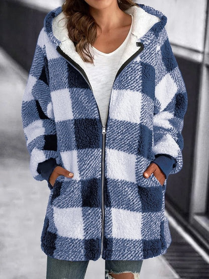 Brietta - Abrigo Suelto Con Capucha Oversize
