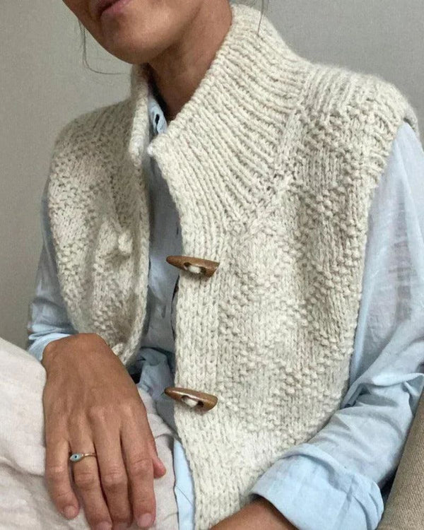 Eliane - Elegante Cárdigan Sin Mangas