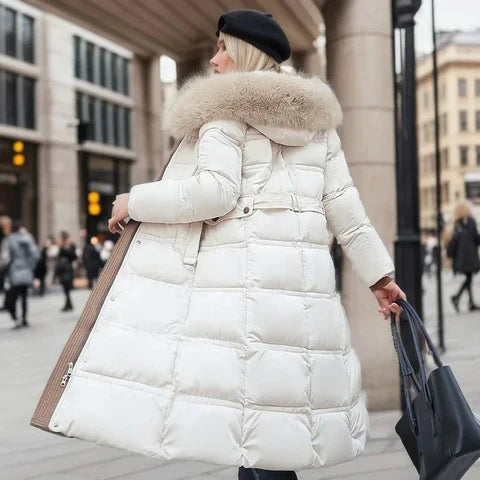 Lily - Parka De Invierno Con Capucha De Piel