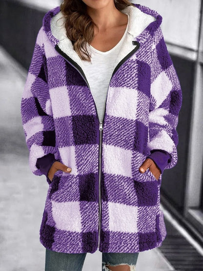 Brietta - Abrigo Suelto Con Capucha Oversize