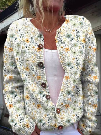 Dariah - Cárdigan Con Estampado Florales