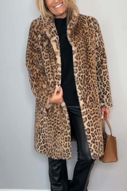 Lizzie - Abrigo Con Estampado De Leopardo