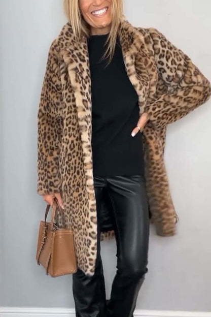 Lizzie - Abrigo Con Estampado De Leopardo